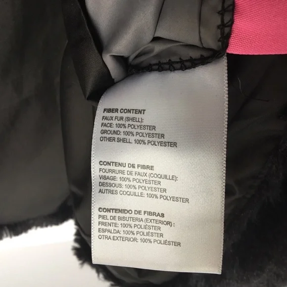 Betsey Johnson Black Faux Fur Vest Size Extra Small - Picture 6 of 6